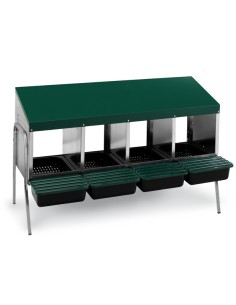 GAUN PONEDERO CON CUBETA Y PATAS - 4 DEPARTAMENTOS 