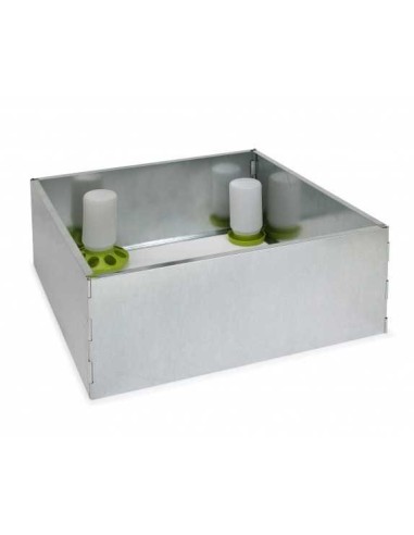 GAUN PARQUE PARA POLLITOS GALVANIZADO 63 X 63 X 28 CM - 2