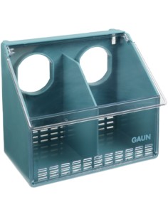 GAUN COMEDERO PLÁSTICO PARA PALOMAS Y PERDICES - 2 DEPARTAMENTOS 2 DEPARTAMENTOS - 2