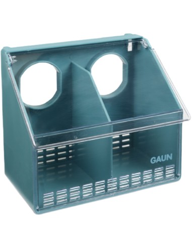 GAUN COMEDERO PLÁSTICO PARA PALOMAS Y PERDICES - 2 DEPARTAMENTOS 2 DEPARTAMENTOS - 2