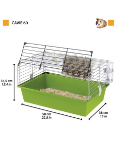FERPLAST JAULA COBAYAS CAVIE 60 - 58 X 38 X 31,5 CM