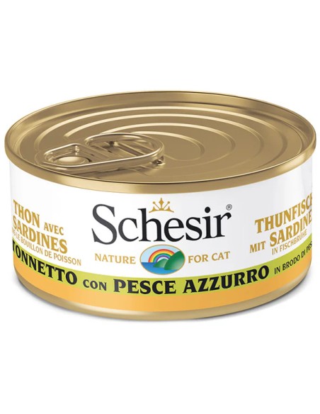 SCHESIR ATÚN CON SARDINA EN CALDO DE COCCIÓN PARA GATOS - 70 GR (14 UNIDADES) 14 X 70 GR - 2