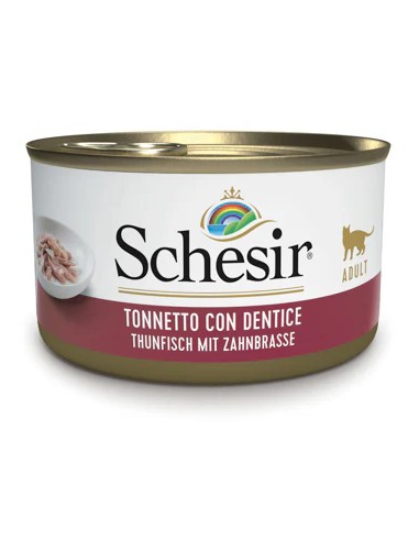SCHESIR ATÚN CON DENTÓN EN GELATINA PARA GATOS - 85 GR (14 UNIDADES) 14 X 85 GR - 2