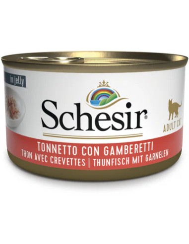 SCHESIR ATÚN CON GAMBAS EN GELATINA PARA GATOS - 85 GR (14 UNIDADES) 14 X 85 GR - 2