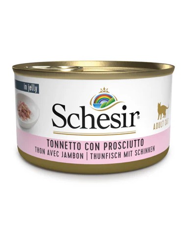 SCHESIR ATÚN CON JAMÓN EN GELATINA PARA GATOS - 85 GR (14 UNIDADES) 14 X 85 GR - 2