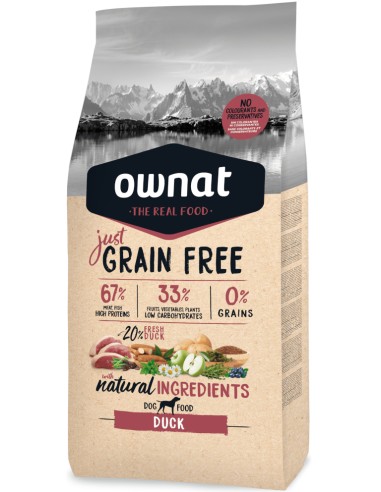 OWNAT JUST GRAIN FREE DUCK 3 KG 14 KG - 2