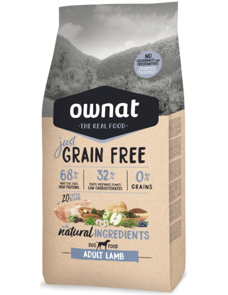 OWNAT JUST GRAIN FREE ADULT LAMB 3 KG 14 KG - 2