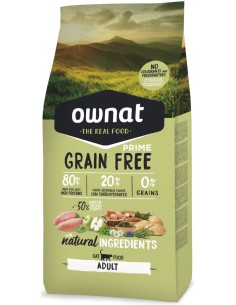OWNAT PRIME GRAIN FREE ADULT CHICKEN & TURKEY PARA GATOS 8 KG 3 KG 1 KG 400 GR - 2