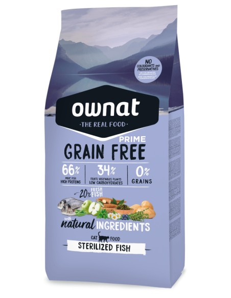 OWNAT PRIME GRAIN FREE STERILIZED FISH PARA GATOS 8 KG 3 KG 1 KG - 2