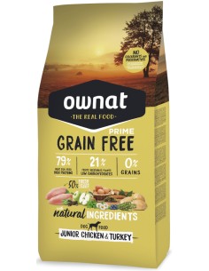 OWNAT PRIME GRAIN FREE JUNIOR CHICKEN & TURKEY 3 KG 12 KG - 2