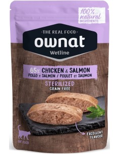 OWNAT POUCHE POLLO Y SALMÓN PARA GATOS ESTERILIZADOS - 85 GR 85 GR - 2