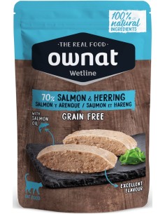 OWNAT POUCHE SALMÓN Y ARENQUES PARA GATOS - 85 GR 85 GR - 2
