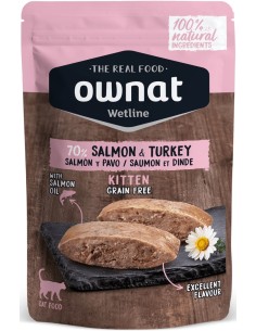 OWNAT POUCHE SALMÓN Y PAVO PARA GATITOS - 85 GR 85 GR - 2
