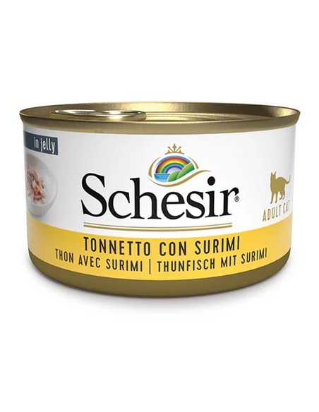 SCHESIR ATÚN CON SURIMI EN GELATINA PARA GATOS - 85 GR (14 UNIDADES) 14 X 85 GR - 2