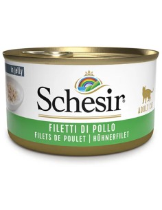 SCHESIR FILETES DE POLLO EN GELATINA PARA GATOS - 85 GR (14 UNIDADES) 14 X 85 GR - 2