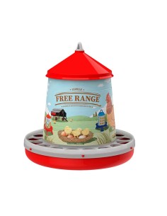 COPELE TOLVA DE PLÁSTICO PARA AVES FREE RANGE - 4 KG ROJO - 2