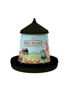 COPELE TOLVA DE PLÁSTICO RECICLADO PARA AVES FREE RANGE - 4 KG