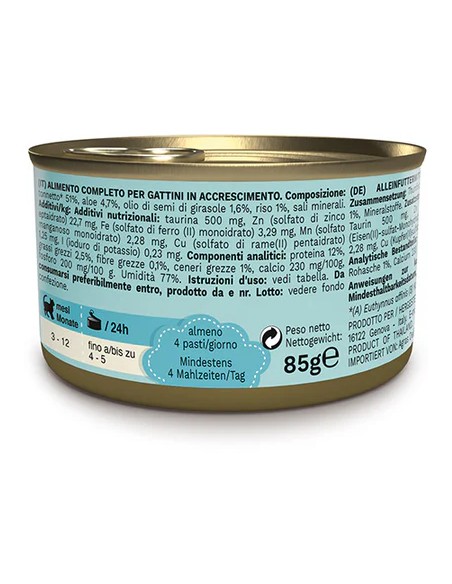 SCHESIR KITTEN ATÚN Y ALOE EN GELATINA PARA GATITOS - 85 GR (14 UNIDADES) 14 X 85 GR - 3