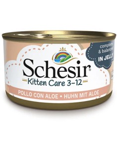 SCHESIR KITTEN POLLO Y ALOE EN GELATINA PARA GATITOS - 85 GR (14 UNIDADES) 14 X 85 GR - 2