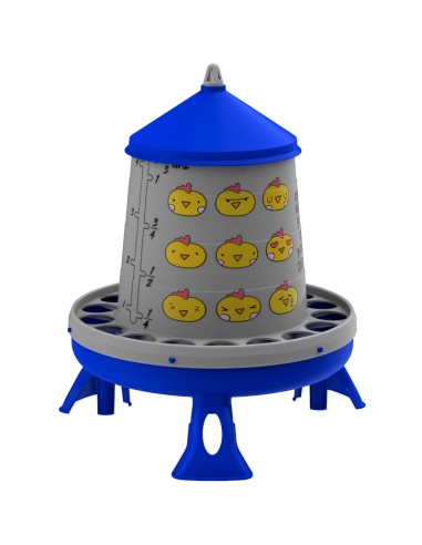 COPELE TOLVA DE PLÁSTICO PARA AVES CHIPS CON PATAS - 4 KG AZUL - 2