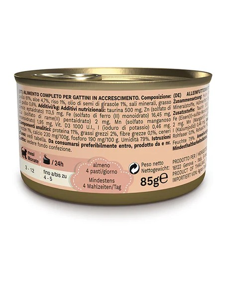 SCHESIR KITTEN POLLO Y ALOE EN GELATINA PARA GATITOS - 85 GR (14 UNIDADES) 14 X 85 GR - 3