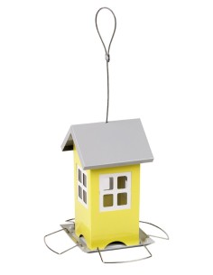 GAUN COMEDERO CASA METÁLICO - 12 X 12 X 19,5 CM