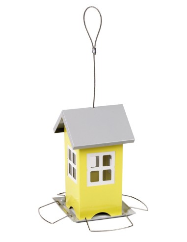 GAUN COMEDERO CASA METÁLICO - 12 X 12 X 19,5 CM