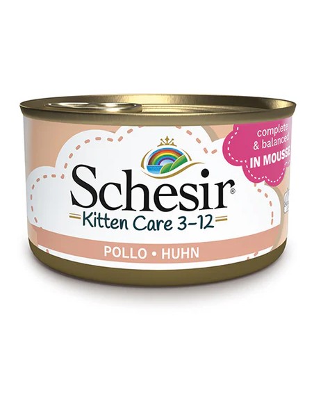 SCHESIR KITTEN POLLO EN MOUSSE PARA GATITOS - 85 GR (14 UNIDADES) 14 X 85 GR - 2