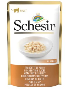 SCHESIR TIRAS DE POLLO EN SALSA PARA GATOS - 85 GR (20 UNIDADES) 20 X 85 GR - 2