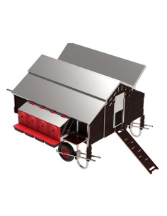 COPELE GALLINERO MOVIL FREE-RANGE 1,5 X 1,8 METROS CON KIT DE DESPLAZAMIENTO - 2