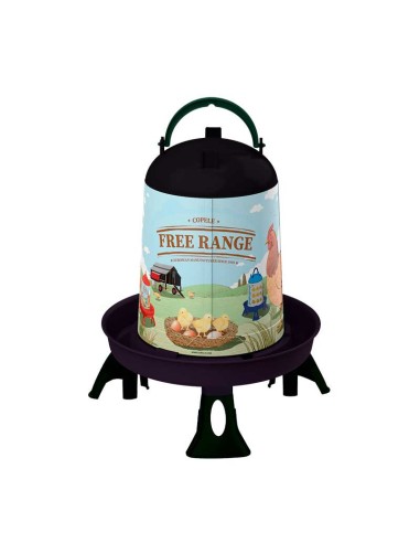 COPELE BEBEDERO ECO FREE RANGE RECICLADO CON PATAS PARA AVES - 5 LITROS