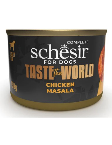 SCHESIR DOG TASTE OF THE WORLD POLLO MASALA CAJA (8 LATAS X 150GR) - 8 X 150 GR 8 X 150 GR - 2