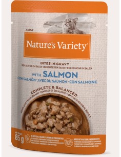 NATURES VARIETY BOCADITOS DE SALMÓN EN SALSA PARA GATOS - 85 GR 85 GR - 2