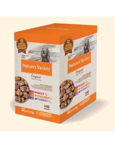 NATURES VARIETY ORIGINAL PATE MEDIUM / MAXI MULTIPACK PARA PERROS - 4 X 300 GR 4 X 300 GR - 2