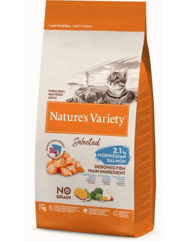NATURES VARIETY SELECTED SALMÓN NORUEGO PARA GATOS ESTERILIZADOS 3 KG 7 KG 1 25 KG - 2
