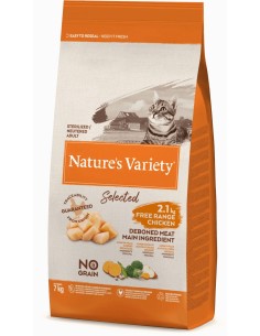 NATURES VARIETY SELECTED POLLO CAMPERO PARA GATOS ESTERILIZADOS 3 KG 300 GR 7 KG 1 25 KG - 2