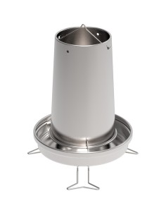 COPELE TOLVA METÁLICA ECO CON PATAS PARA GALLINAS 14 LITROS - 2