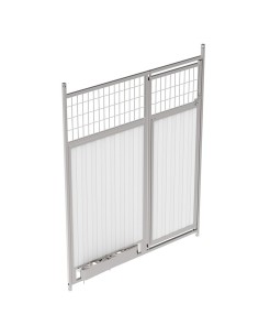 COPELE FRENTE DE BOXES PARA PERROS PANEL SANDWICH 30 MM 150 CM CON COMEDEROS - 2