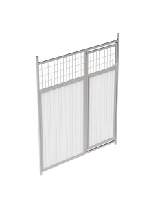 COPELE FRENTE DE BOXES PARA PERROS PANEL SANDWICH 30 MM 150 CM CON COMEDEROS - 2 2