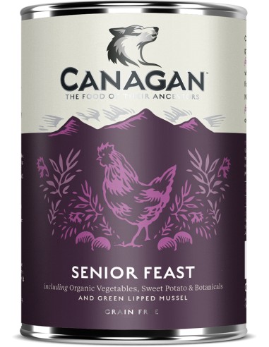 CANAGAN LATA DE FESTÍN PAVO Y POLLO CAMPEROS PARA PERROS SENIOR - 400 GR 400 GR - 2