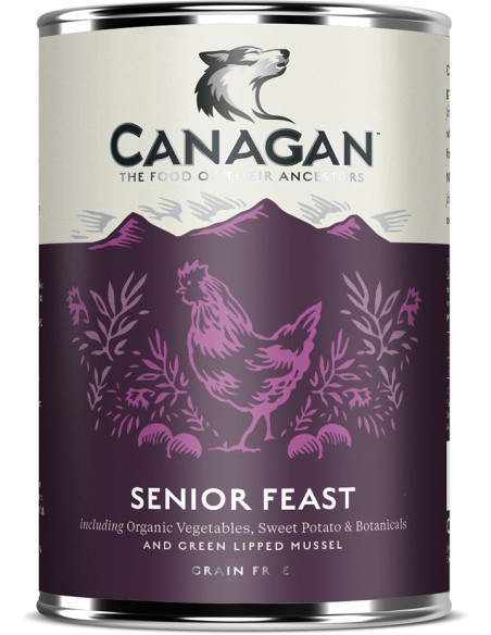 CANAGAN LATA DE FESTÍN PAVO Y POLLO CAMPEROS PARA PERROS SENIOR - 400 GR 400 GR - 2