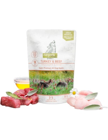 ISEGRIM JUNIOR PAVO CON TERNERA PARA PERROS - 410 GR 410 GR - 2