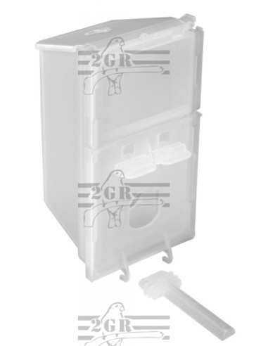 2G-R COMEDERO ECONOMY CANARIOS PARA PUERTA Ø 24 MM Ø 28 MM - 2