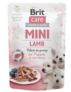 BRIT CARE MINI FILETES DE CORDERO PARA CACHORROS POUCHE - 85 GR - 2