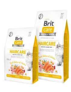 BRIT CARE CAT GRAIN FREE HAIRCARE HEALTHY SHINY COAT 2 KG 400 GR 7 KG - 2