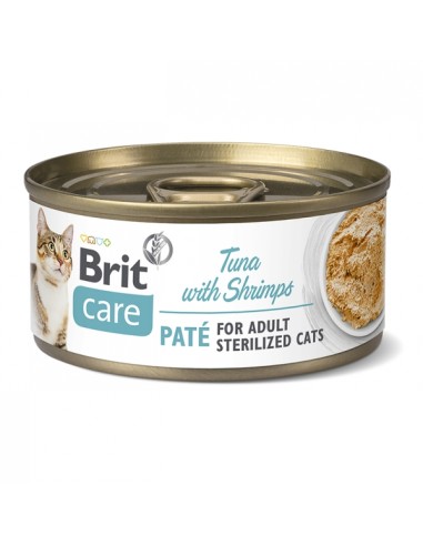 BRIT CARE CAT PATÉ DE ATÚN Y GAMBAS PARA GATOS ESTERILIZADOS - 70 GR 70 GR - 2