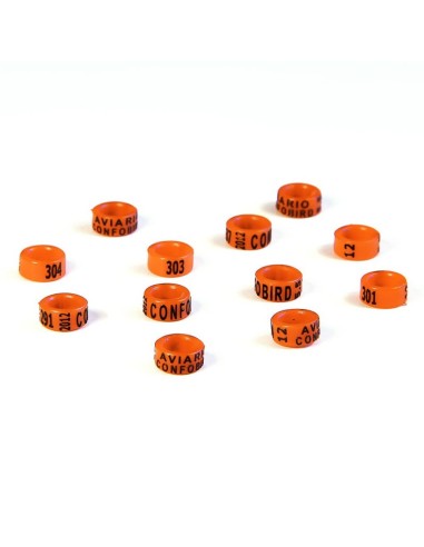 RSL ANILLA PLÁSTICO CERRADA DE AÑO NINFAS (25 UNIDADES)