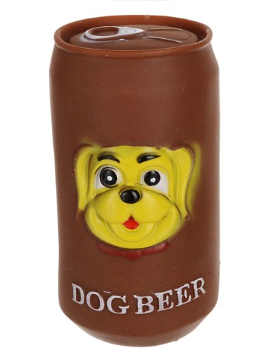 JUGUETE LATA CERVEZA PARA PERROS