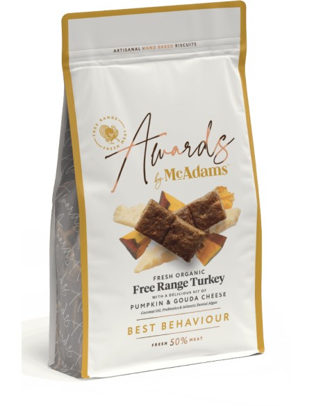 MCADAMS AWARDS PREMIOS DE PAVO CAMPERO ECOLÓGICO CON CALABAZA Y QUESO - TASTY TREATS - 150 GR 150 GR - 2