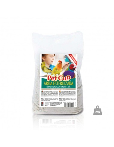PET CUP ARENA BLANCA ESTERILIZADA - 20 KG 20 KG